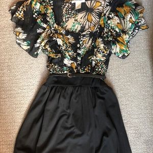 Charlotte Russe Floral/Black Dress